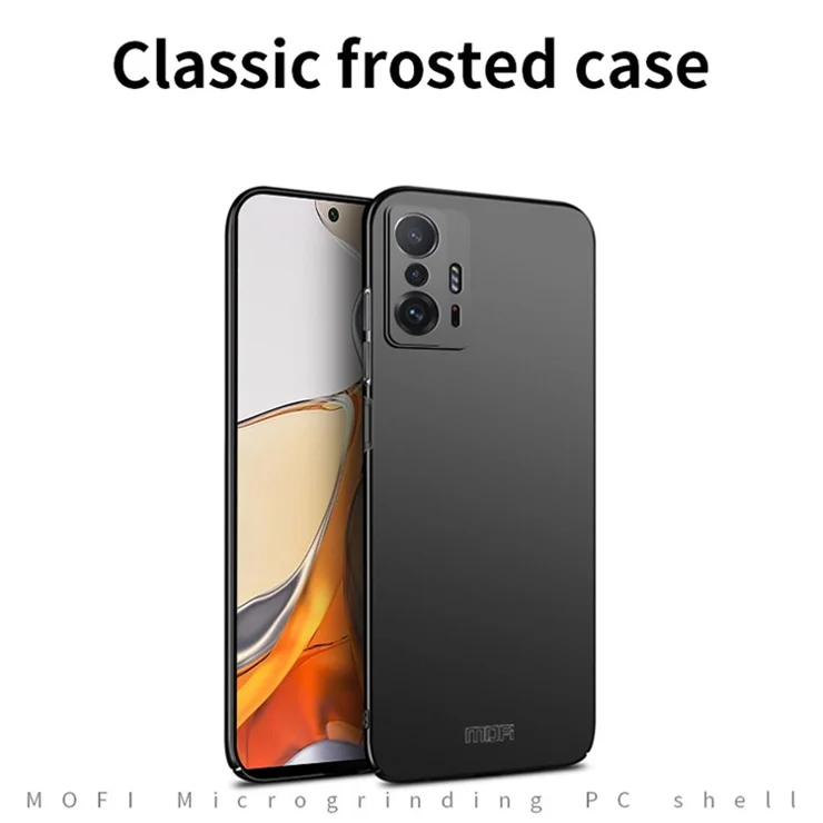MOFI Shield Slim Hard PC Matte Finish Anti-Fingerprint Shockproof Protective Case for Xiaomi 11T / 11T Pro - Blue