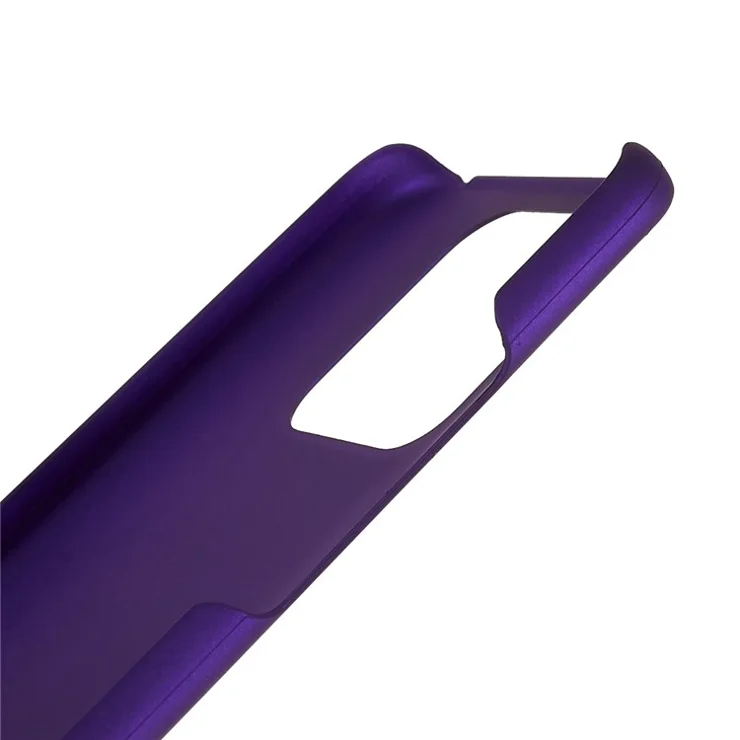 For Xiaomi Redmi 10C 4G Hard PC Back Shockproof Protective Case Anti-Scratch Rubberized Glossy Surface Drop Protection Cover - Purple