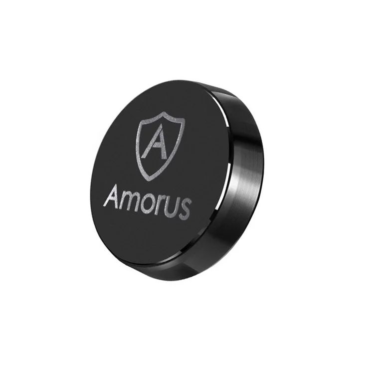 AMORUS Universal Magnetic Metal Car Phone Holder Mount - Black
