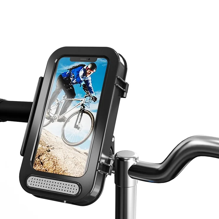 Borsa Da Manubrio Impermeabile Per Smartphone Fino A 6,5'' - Touch Screen Sensibile, Capacità 1,8L, Per Mountain Bike, Bici Da Corsa Ed E-bike