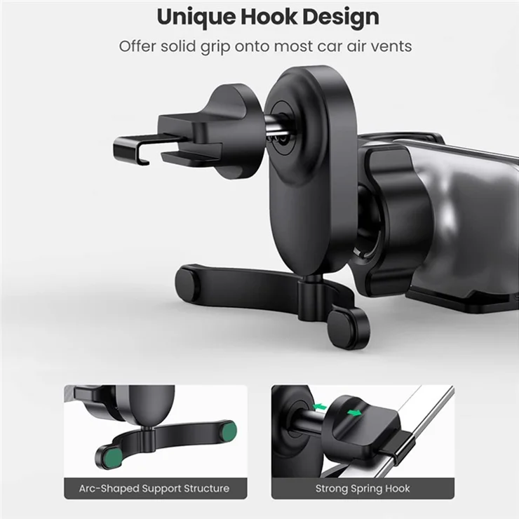 UGREEN For iPhone 13 Pro Max Samsung Galaxy S21 Ultra S20 FE S10 Universal Car Air Vent Mount 360 Degree Rotating Gravity Auto Clamping Phone Holder Bracket