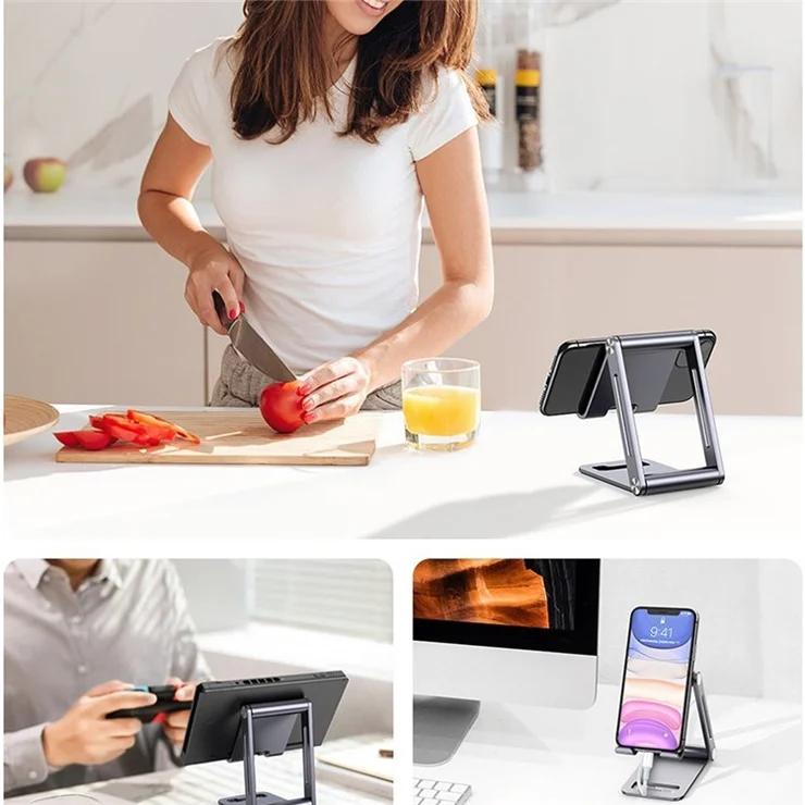 UGREEN Portable Foldable Mobile Phone Stand Aluminum Alloy Desk Phone Holder