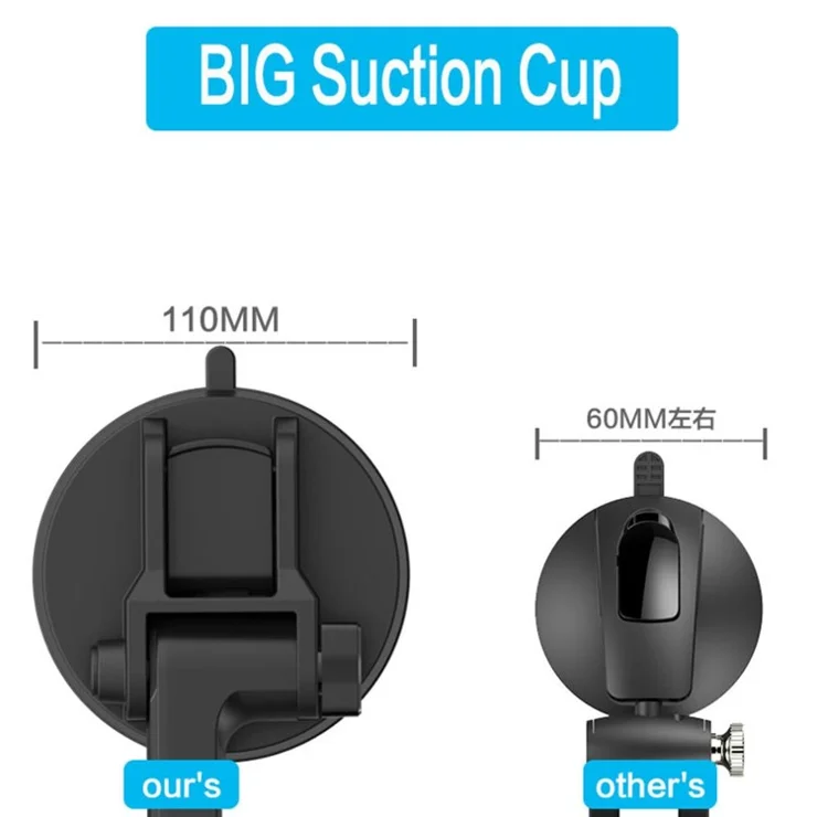 Dashboard GPS Phone Car Mount Adjustable Arm Universal Windshield Phone Holder for 4-7.2 inches Smartphones - Grey
