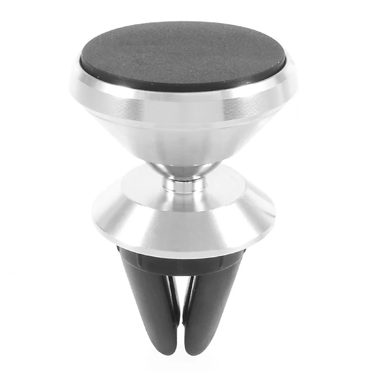 Adjustable Angle Universal Mobile Phone Magnetic Car Mount Holder (Short Version) - Silver Color