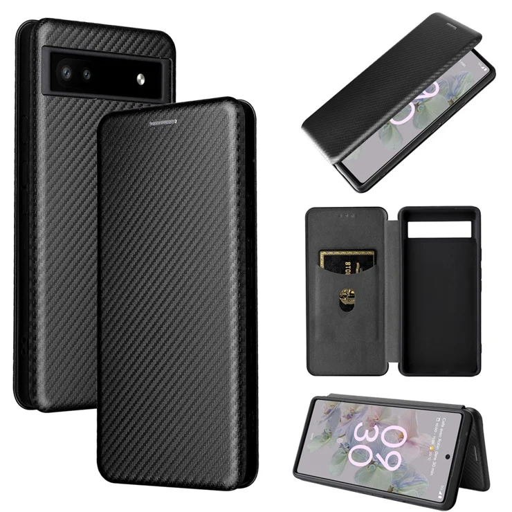 Google Official Protective Case For Pixel 6a - Charcoal Gray, Rigid Plastic, Qi Wireless Charging Compatible