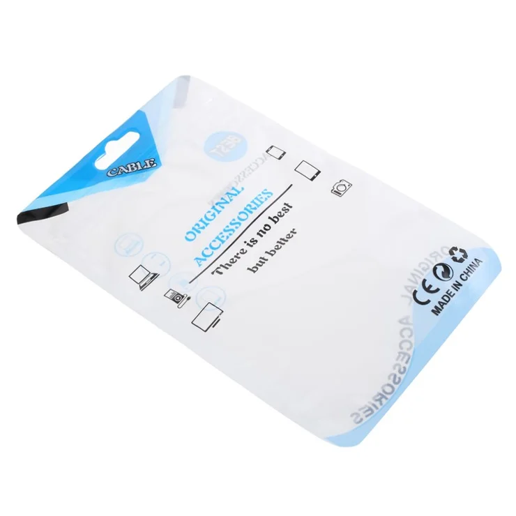 100Pcs/Lot Ziplock Package Packaging Bag for iPhone SE/5S/5 Case, Inner Size: 13x9cm - Blue
