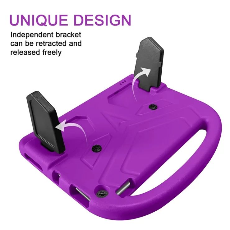 Sparrow Design Kids Tablet Washable Protector with Handle Kickstand EVA Foam Cover for Amazon Kindle Fire HD 10 (2017) / (2019) / (2020) - Purple