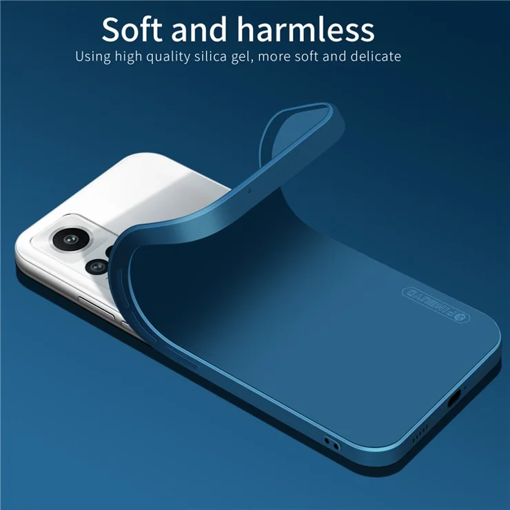 PINWUYO Precise Cutouts Phone Case for Meizu 18X, Smooth Touch Silicone Anti-Scratch Fiber Flocking Protective Cover - Green