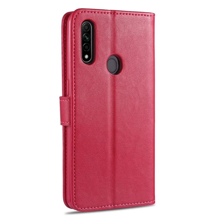 AZNS PU Leather Wallet Stand Case for OPPO A8 - Rose