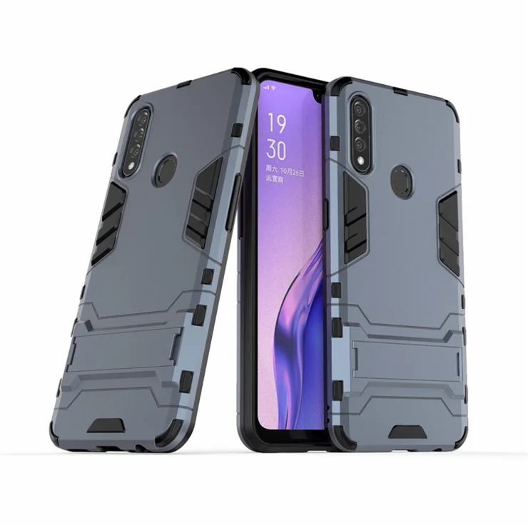 Cool Guard PC TPU Hybrid Case with Kickstand for Oppo A8