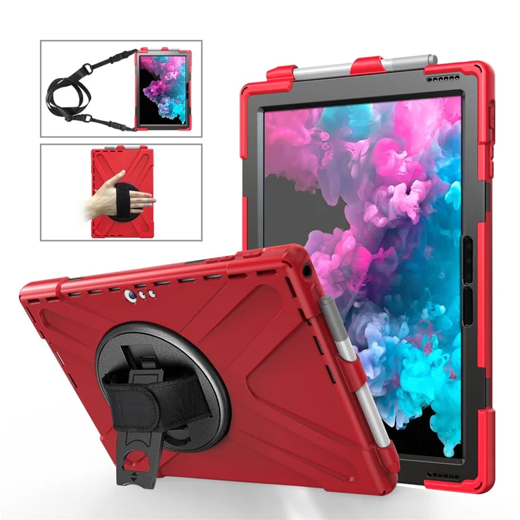 For Microsoft Surface Pro 7+ / 7 / 6 / 5 / 4 [X-Shape] PC + TPU