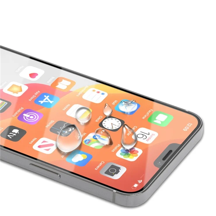 MOCOLO Full Coverage Film for iPhone 12 Pro Max Tempered Glass Screen Protector Full Glue Black