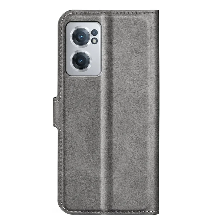 Wallet Phone Case for OnePlus Nord CE 2 5G Protective Folio Flip Cover Magnetic Closure PU Leather Case with Stand - Grey