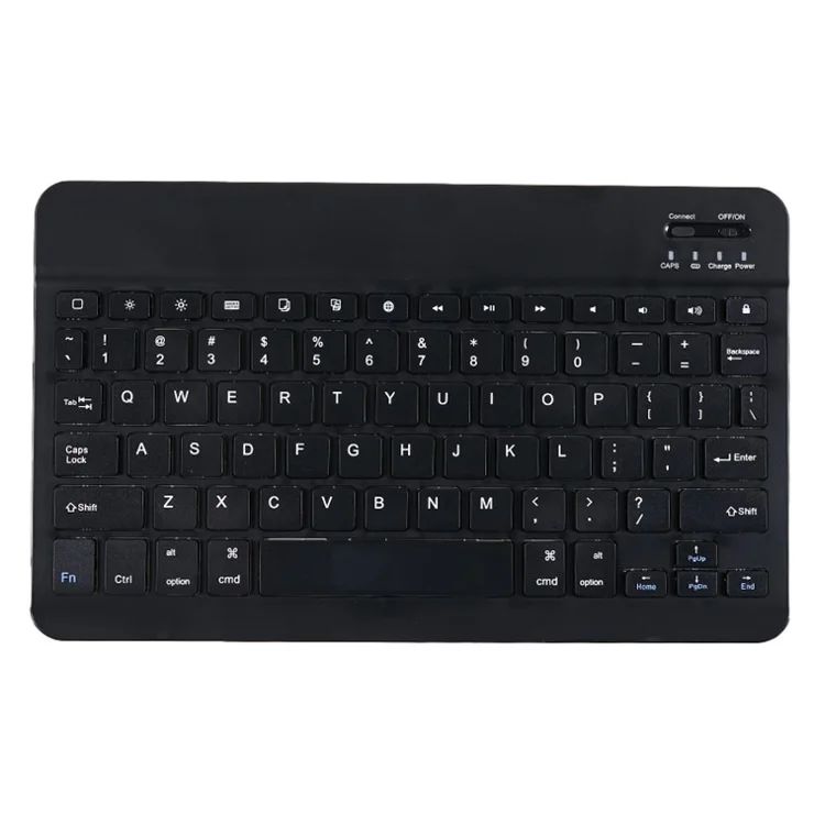 Detachable 2-in-1 Bluetooth-compatible Keyboard + Leather Stand Case Cover for iPad 4 / 3 / 2 Foldable Keyboard Set - Black