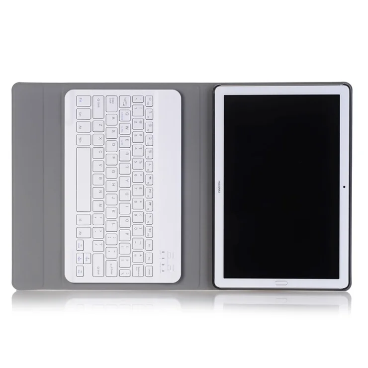 Rose Gold - Slim Leather Stand Case with Detachable Bluetooth-compatible Keyboard for Huawei MediaPad M5 10/M5 10 (Pro)