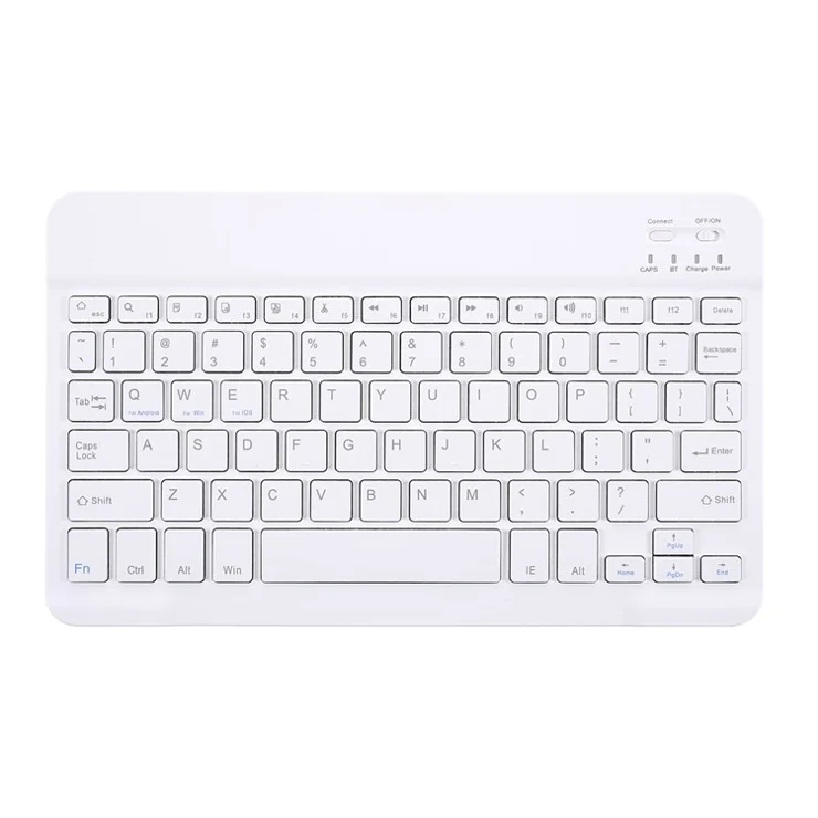 Wireless Bluetooth-compatible Keyboard Leather Stand Shell for Huawei MediaPad M5 lite 10.1"/C5 10.1" - Rose Gold