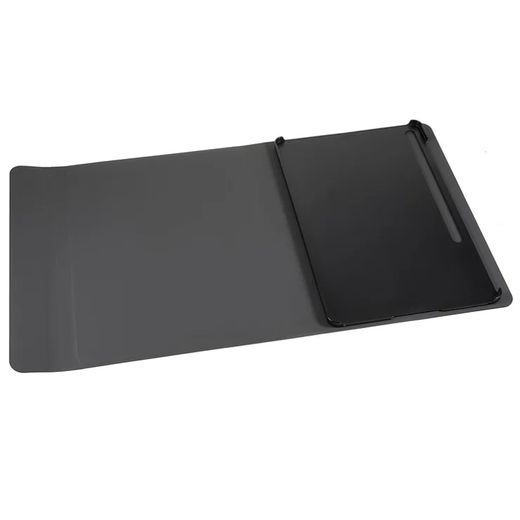 AJIUYU Protective Leather Case + Portable Wireless Bluetooth-Compatible Keyboard for Samsung Galaxy Tab S10+ / S9+ / S8+ / S7+ / S7 FE - Black
