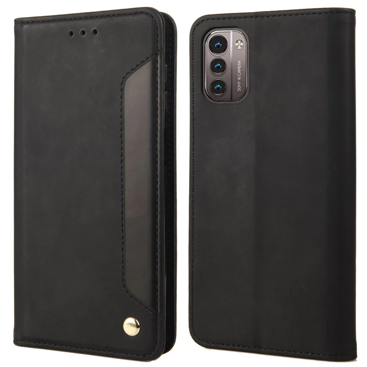 Business Style Wallet Phone Case for Nokia G21 Shockproof Stand