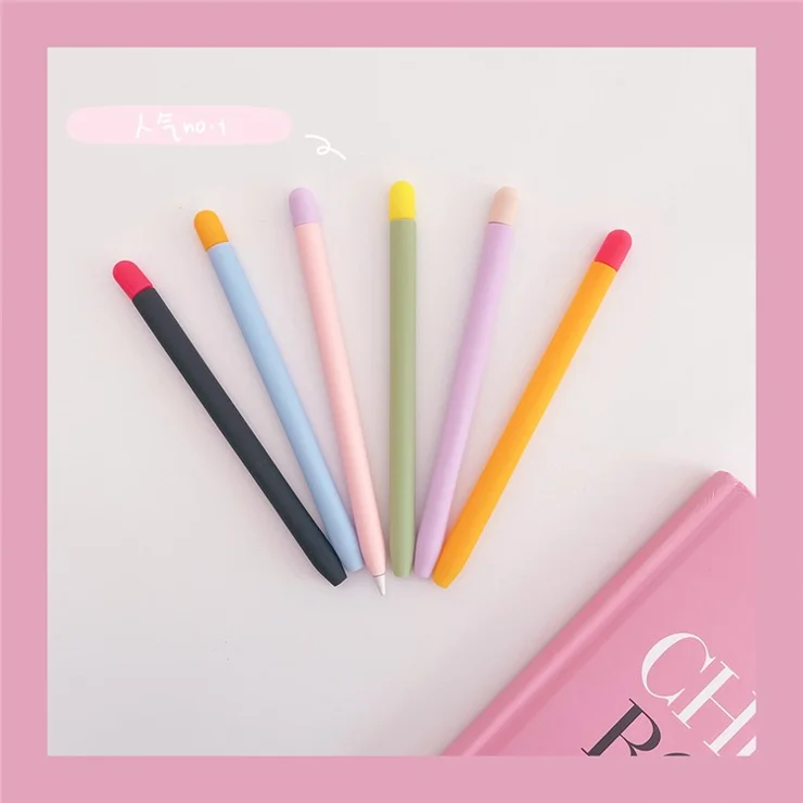 Soft Silicone Stylus Pen Sleeve Protective Case for Apple Pencil Pro / Pencil (2nd Generation) - Black