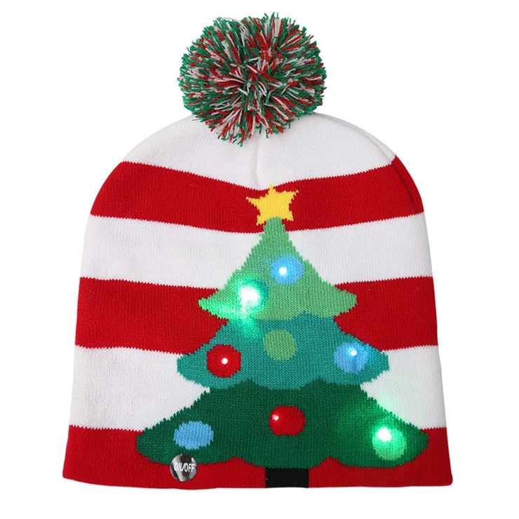 Christmas Tree Ugly Sweater Navidad Amazon LED Light-Up Ugly Sweater  Holiday Xmas Christmas Beanie
