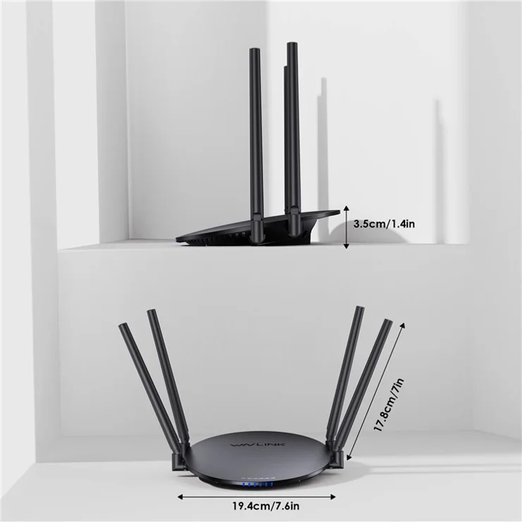 WAVLINK WN530HG3 AC1200 WiFi Repeater with 1000Mbps WAN / LAN Ethernet Port Dual Band AP Router - EU Plug