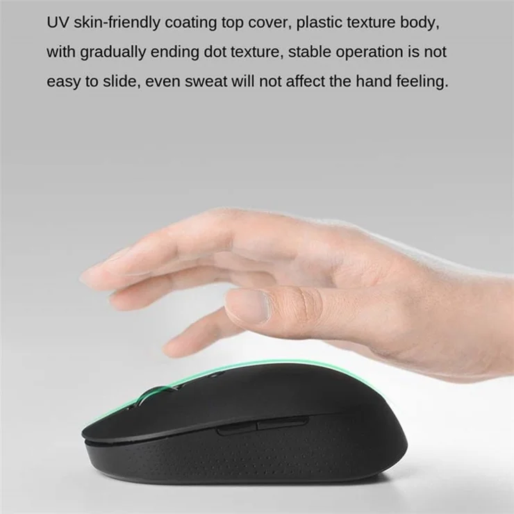 XIAOMI WXSMSBMWO3 Wireless Dual Mode Mouse 2.4GHz Optical Mute Laptop Notebook Gaming Mouse - Black