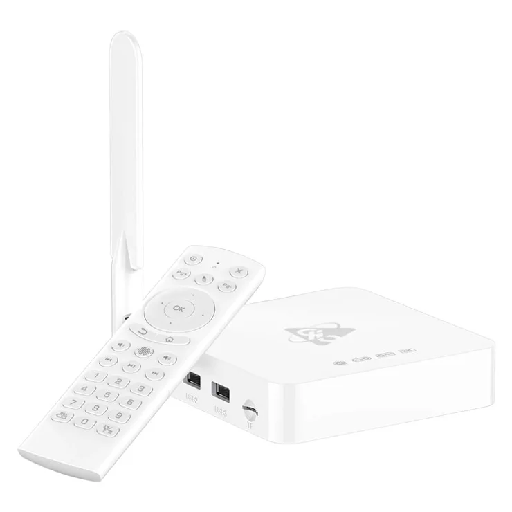 H96 Max M12 8K Ultra HD Android TV Box 4GB RAM 64GB ROM WiFi6 BT5.4 Media Player - US Plug
