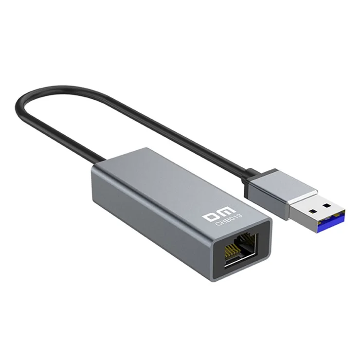 DM CHB019 USB 3.0 to Gigabit Ethernet Adapter Aluminum Alloy Network Converter with 15cm Cable