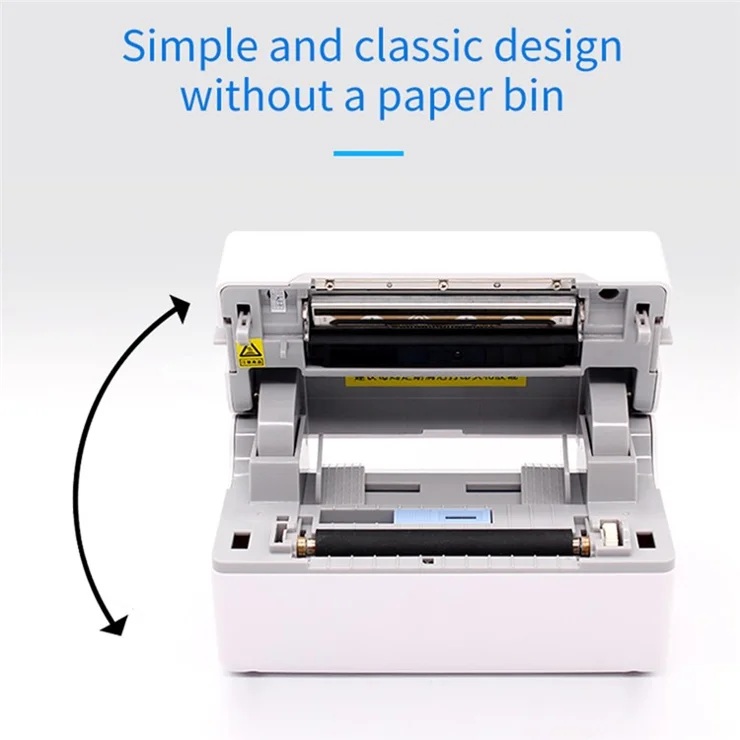TDL402 Fast Printing 203DPI USB Thermal Printer Inkless Barcode Label Printer - UK Plug