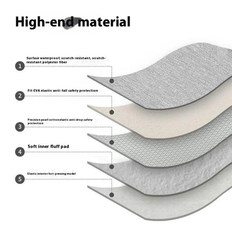 For 13 inch Shoulder Laptop Bag Business Style Multi-Functional Notebook Sleeve Bag with Air Cushion Protection - Grey
