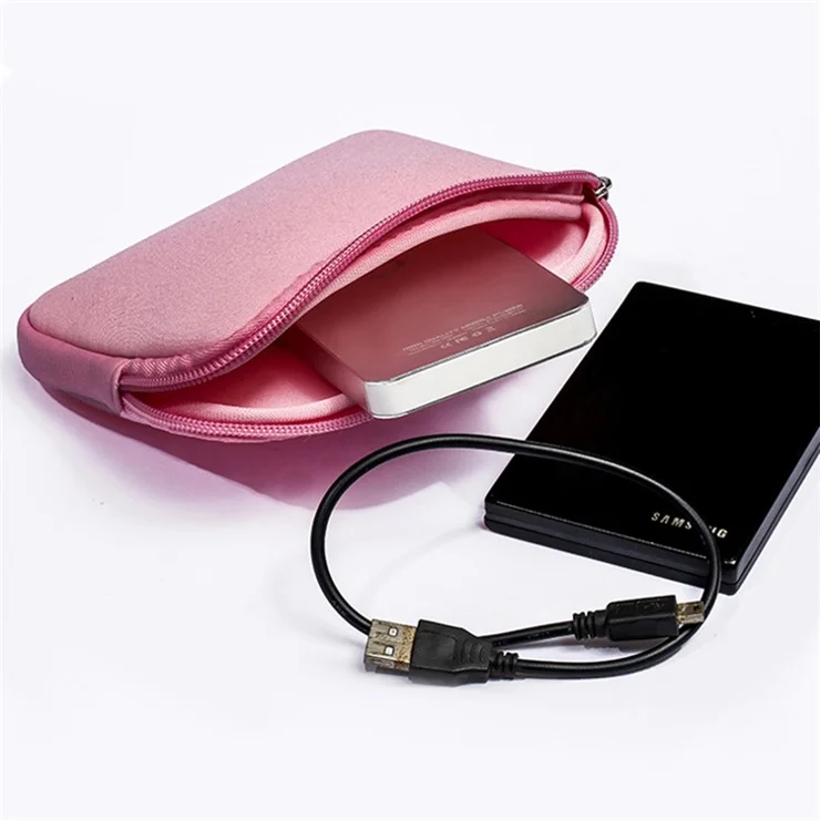 A2015G Solid Color Laptop Protective Sleeve Bag with Small Bag for 14-inch Notebook - Grey
