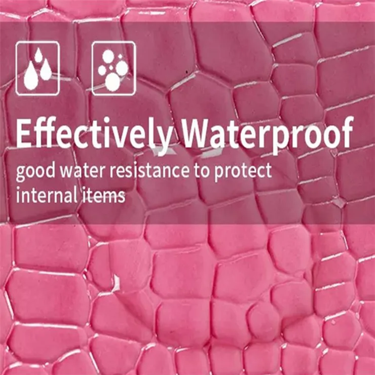 CANVASARTISAN L32-03 Crocodile Texture PU Leather Laptop Sleeve Bag Notebook Carrying Case - Pink/ for 14-inch Laptop