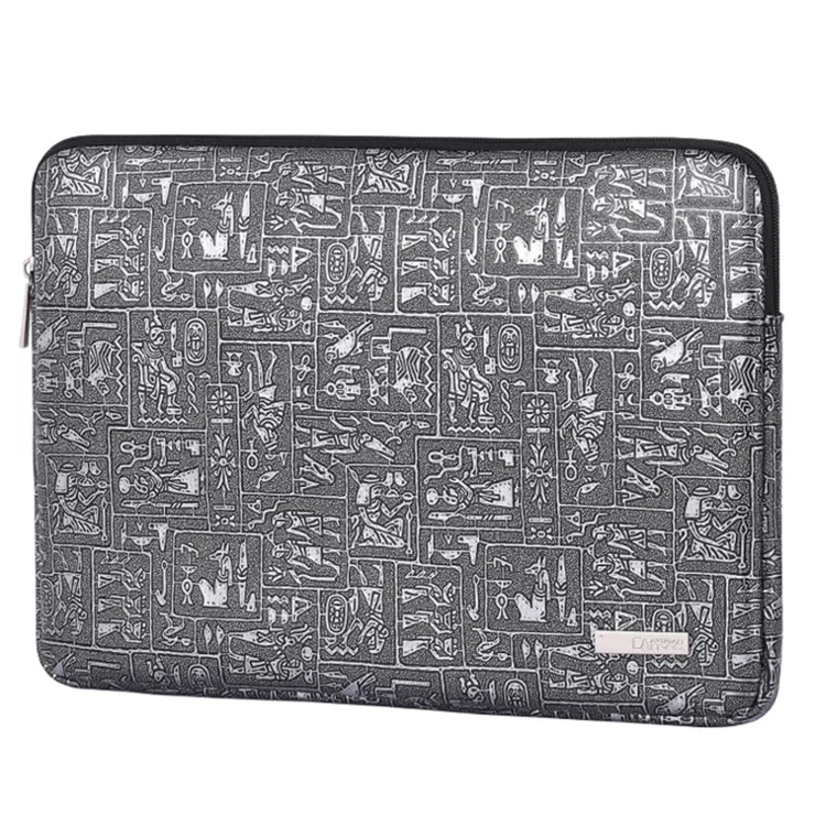CANVASARTISAN L27-04 Egypt Style Pattern Printing Laptop Sleeve Bag Zipper Closure Notebook Protective Case - Grey/for 11-inch Laptop