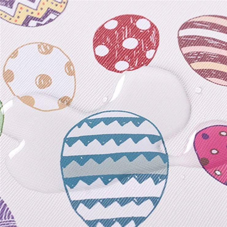 CANVASARTISAN G52-T0121 for 13-inch Notebook Easter Bunny and Eggs Pattern Portable Laptop Liner Bag with Small Bag Set