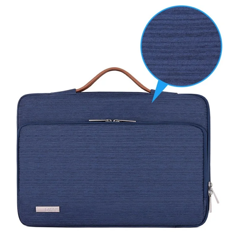 CANVASARTISAN K28-21 13-inch Laptop Protective Bag Shockproof Notebook Handbag with Horizontal Zipper Pocket - Red