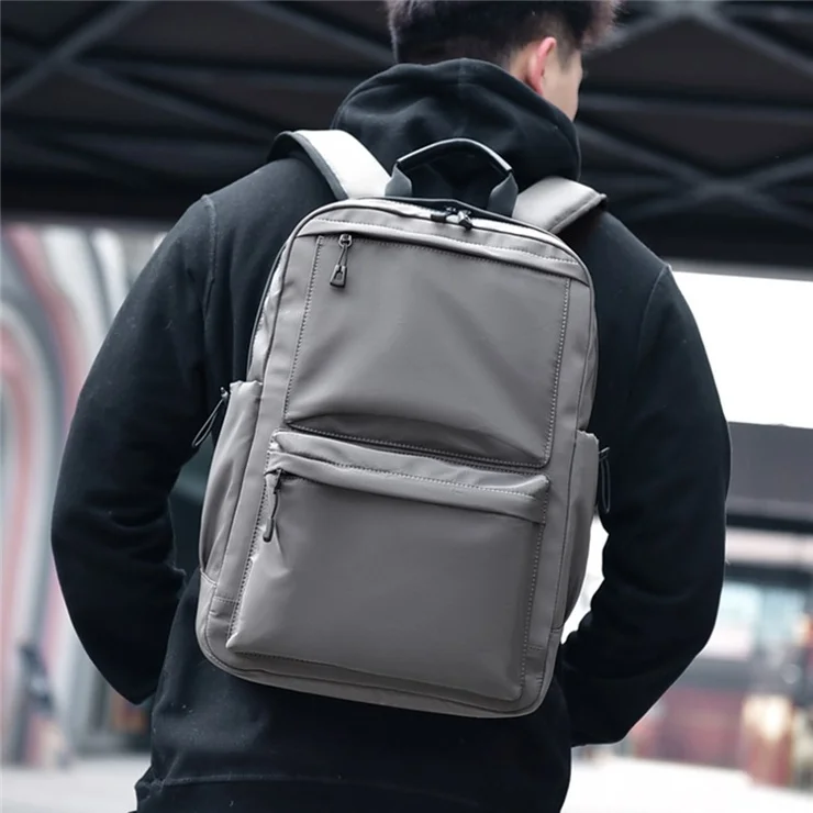 795 Large Capacity Waterproof Oxford Cloth Backpack Men Dual Shoulder Laptop Bag - Dark Grey