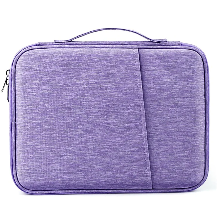 ND13 12.9-13 Inch Laptop Pouch 180 Degree Opening Anti-scratch Tablet Handbag - Purple