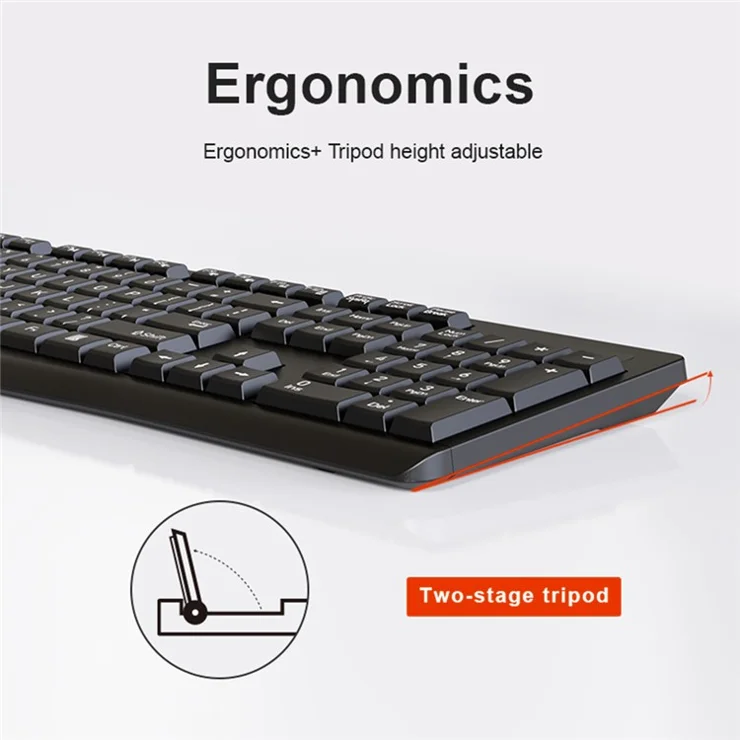 DM K11 Business Office USB Wired Keyboard Mouse Set for Computer Laptop