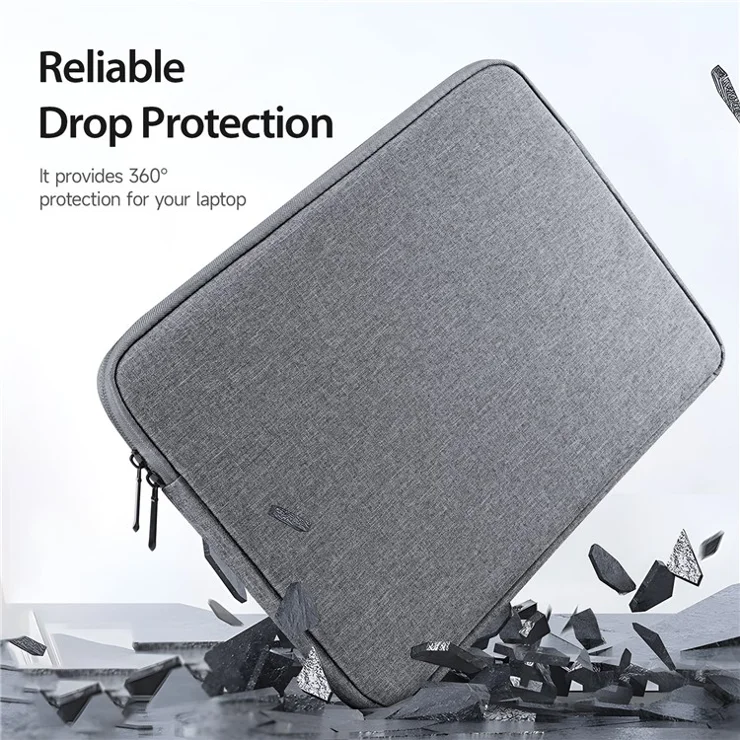 DUX DUCIS LBDA Series 14-15.4 Inch Laptop Bag Soft Lining Notebook Pouch - Dark Grey