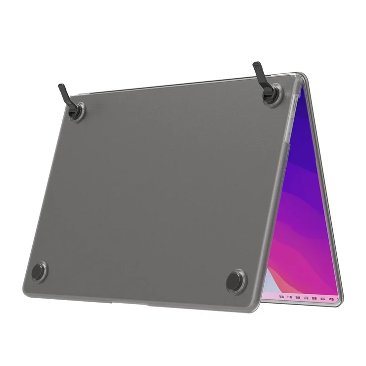 BENWIS MP-SMS For MacBook Pro 13 inch (2019) / (2020) A1706, A1708, A1989, A2159, A2251, A2289, A2338 Kickstand Hard Case - Transparent Black