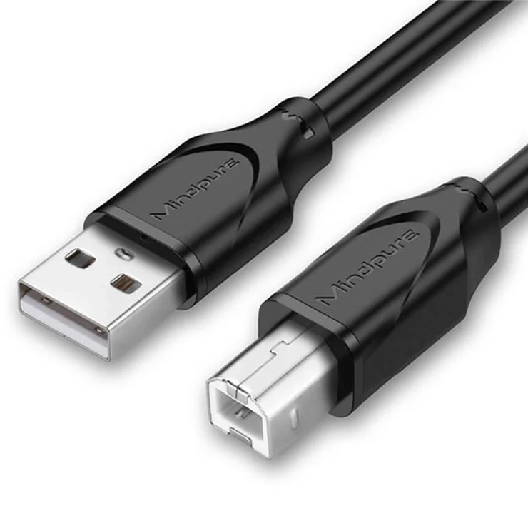 MINDPURE US002 10m USB2.0 Male to Square USB Type-B Male Printer Cable Computer Printing Connection Cord - Black