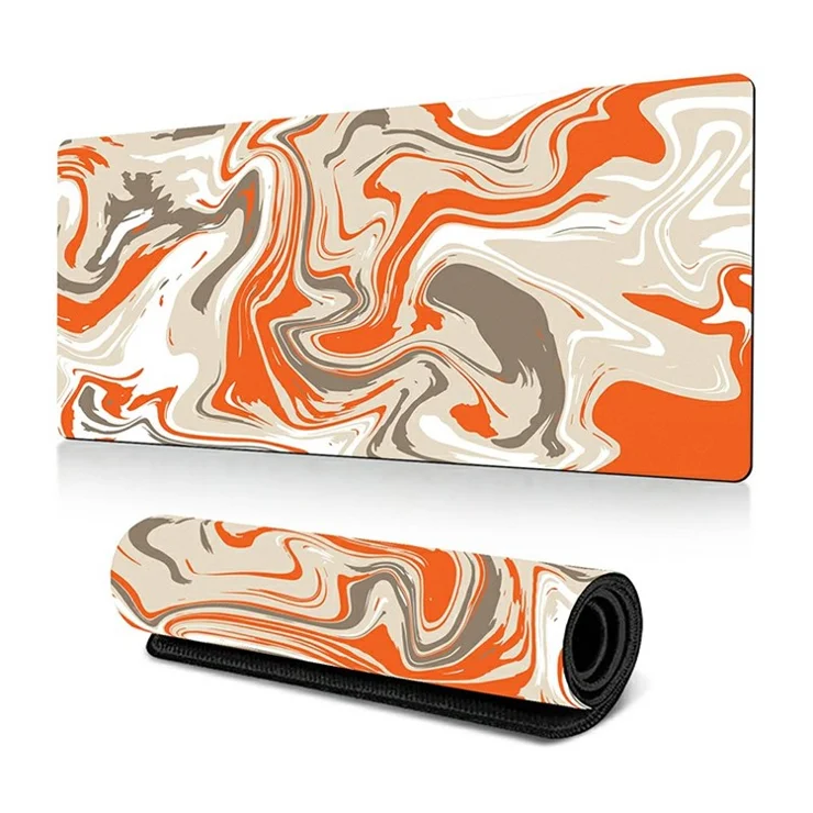 300 x 800 x 2mm Abstract Fluid Design Large Mouse Pad Anti-Slip Rubber Mouse Mat - Style L