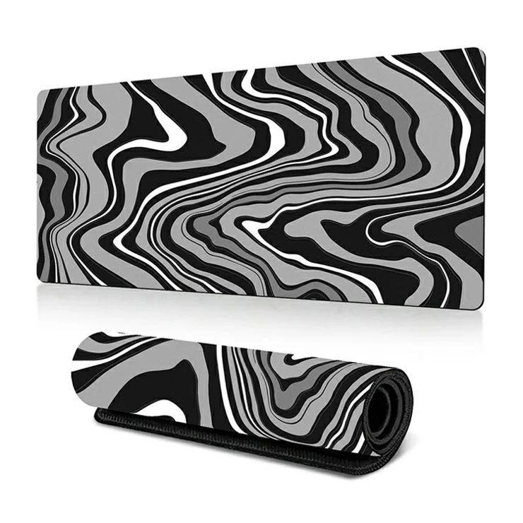 300 x 600 x 3mm Abstract Fluid Pattern Mouse Pad Large Non-Slip Rubber Mouse Mat - Style T