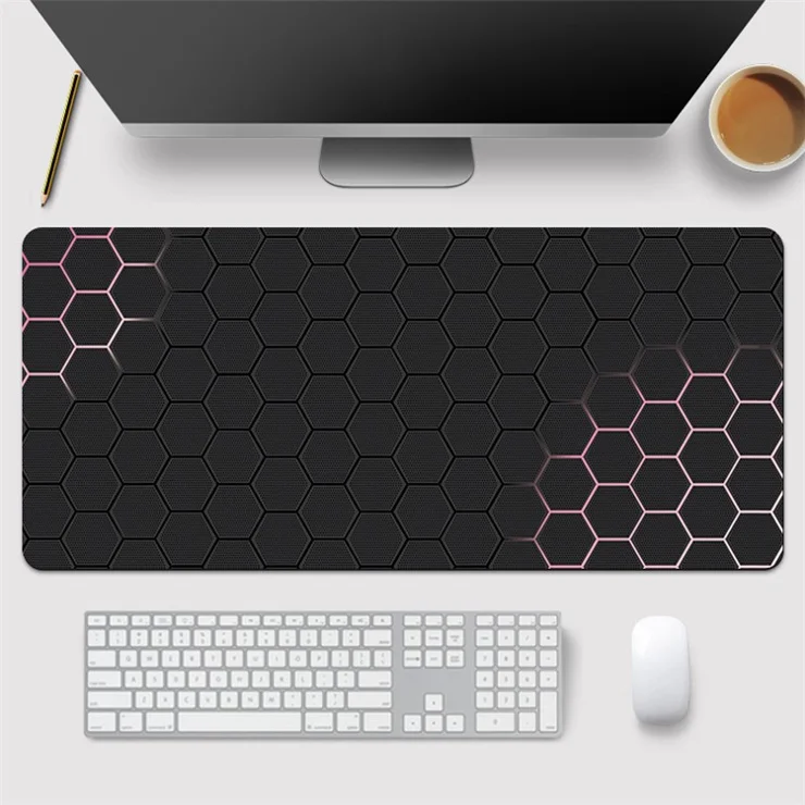 300x700x3mm Honeycomb Pattern Large Mouse Pad Anti-skid Rubber Desktop Mat - Style 2