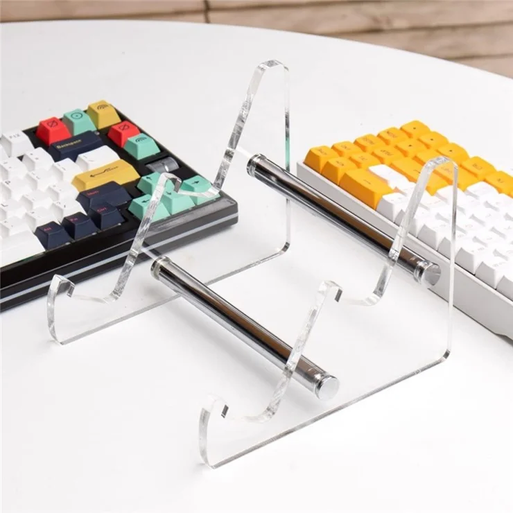 YX003-2 Keyboard Desktop Display Stand Transparent Gaming Keyboard Acrylic Holder Rack for Home Office