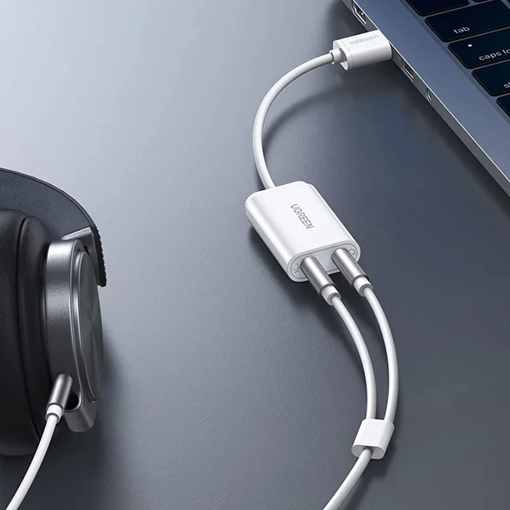 Scheda Audio USB Esterna UGREEN – Adattatore USB 2.0 A Jack 3.5mm Stereo/Microfono