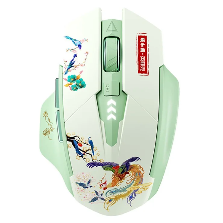 INPHIC A10 Summer Palace Style Bluetooth-compatible 4.0 / Bluetooth-compatible 5.0 / 2.4G Wireless Mouse Home Office Mute Mice