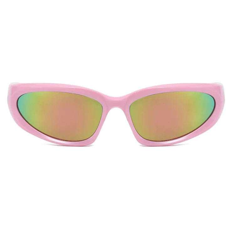 20896 Sport Sunglasses for Men Women Anti-UV Protection Driving Fishing Running Cycling Shades Sun Glasses - Pink / Pink