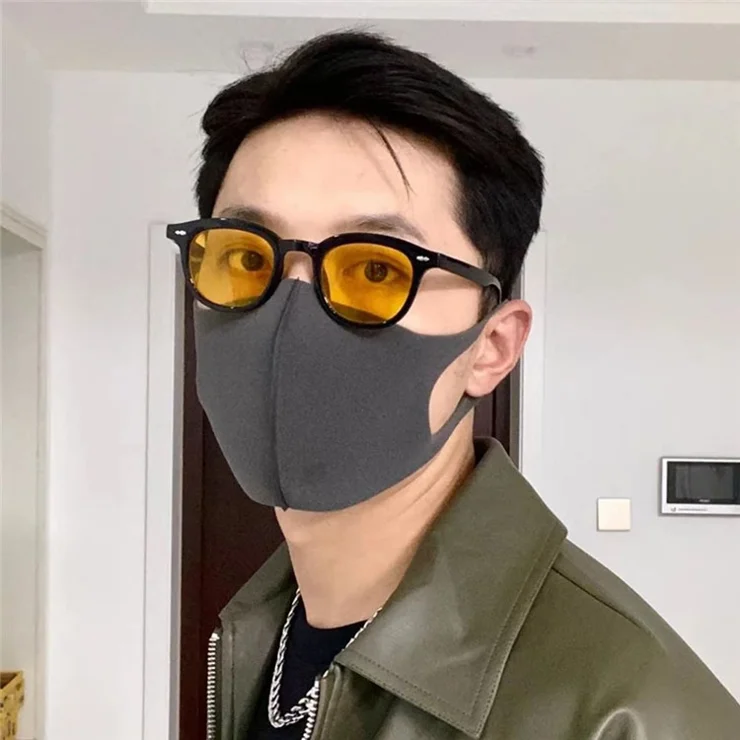 2306 Small Frame Round Classic Sunglasses Rivet Decor Unisex Sun Glasses Vintage Style Shades - Black / Yellow