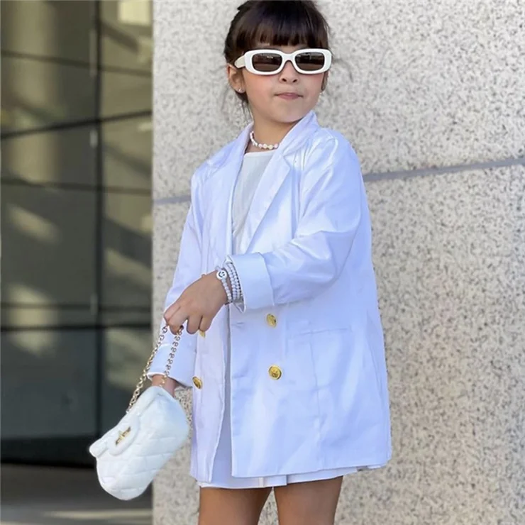 Kids Trendy Sunglasses Rectangle Frame Child Goggle Eyeglasses for Baby Girls Boys Age 3-10 Years - Beige